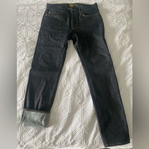 Brave Star denim. 12oz Indigo Japan Selvage denim. 33x36 Strongman fit.